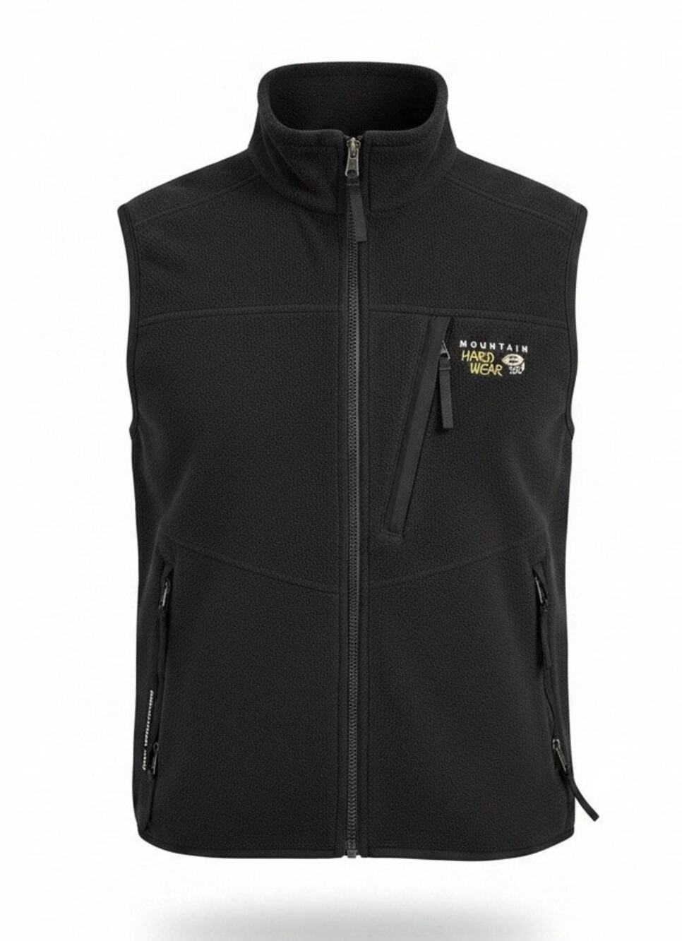 Mountain Hardwear Windstopper Fleece Vest Men's Medium Black Full Zip Gore
